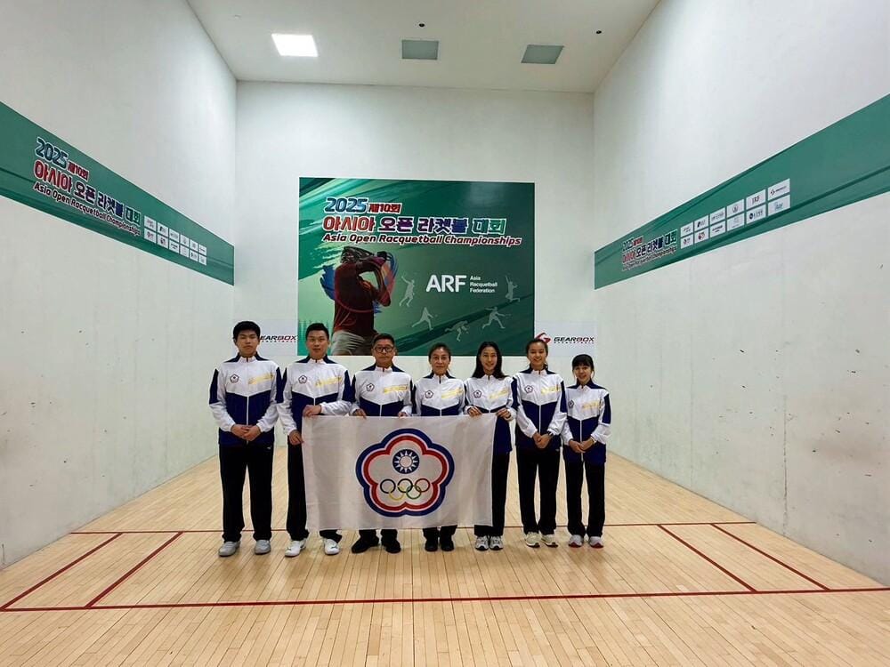 中華台北代表隊參加2025年亞洲美式壁球錦標賽紀實